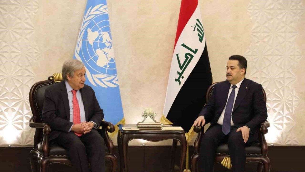 Guterres, Irak’ta Cumhurbaşkanı Reşid ve Başbakan Sudani ile görüştü