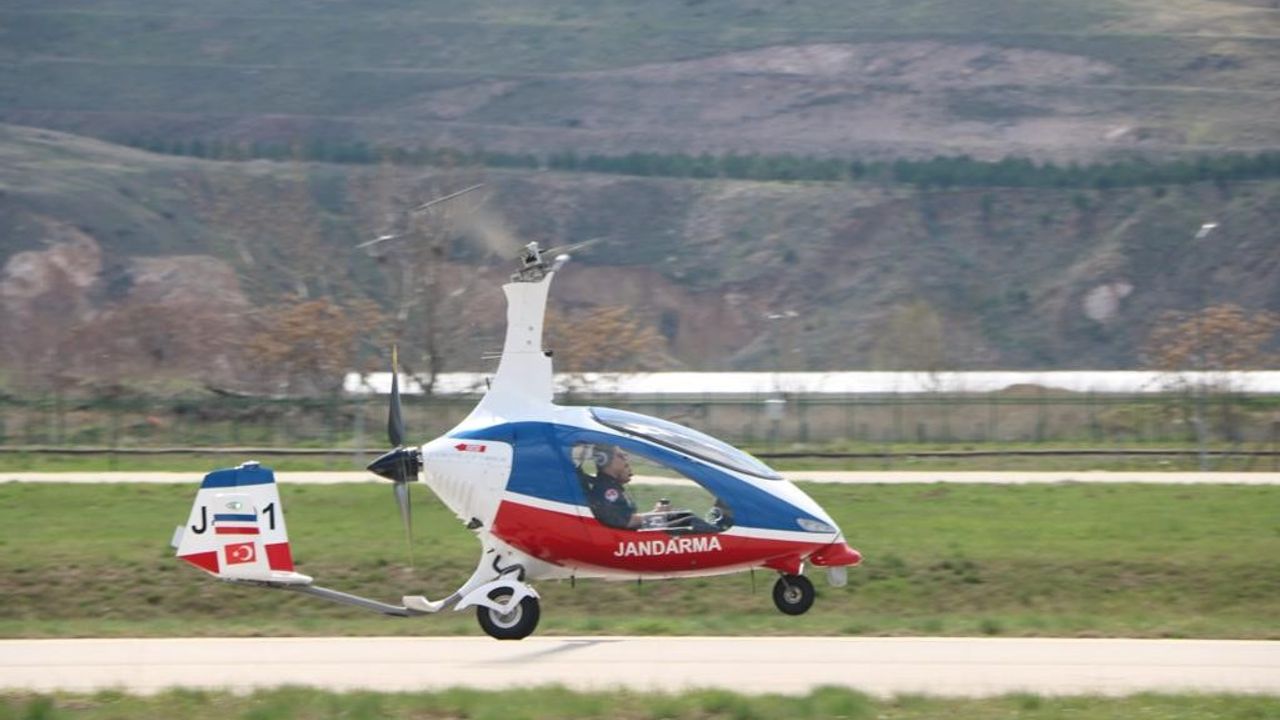 Jandarma’nın 141 beygir gücünde olan havadaki yeni gözü "Cayrokopter"