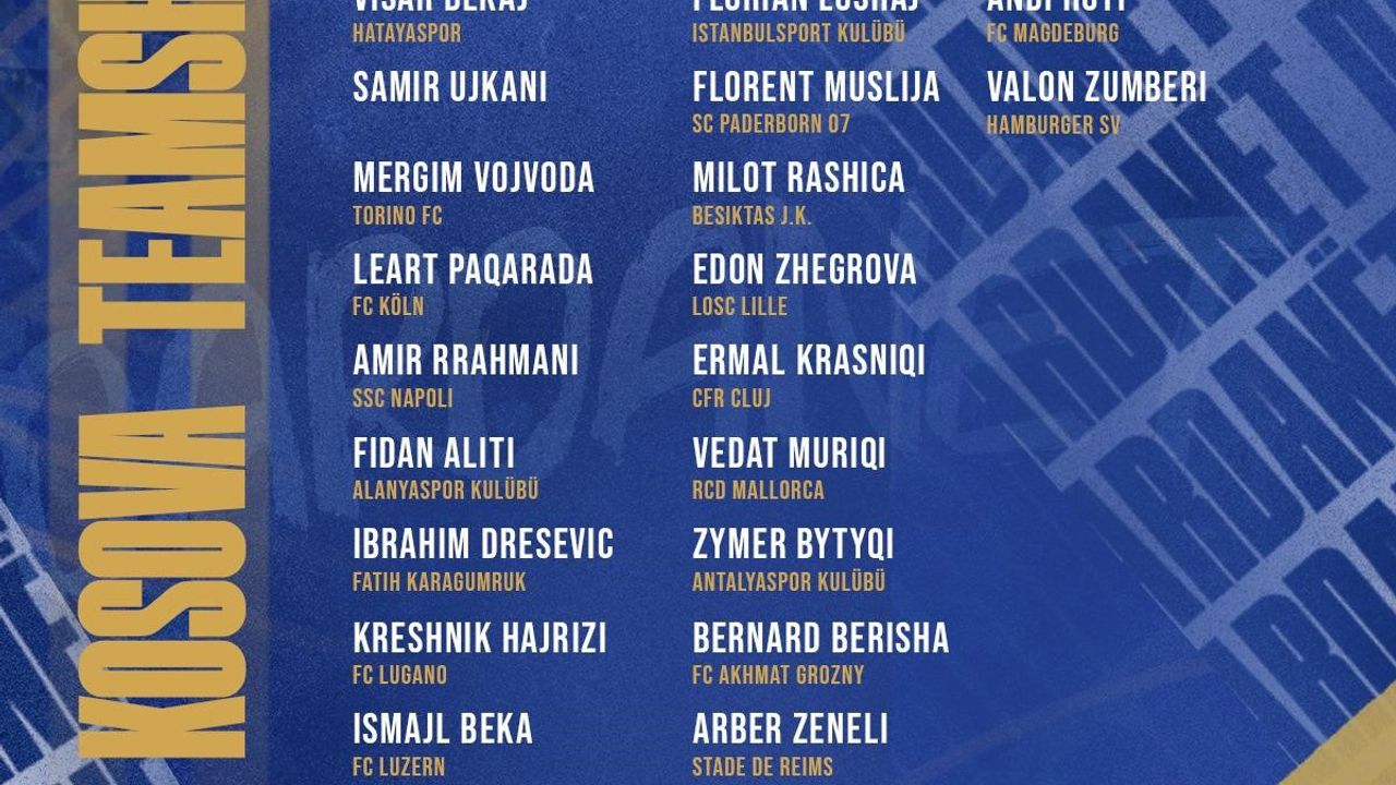 Kosova Milli Takımı’na Süper Lig’den 8 isim