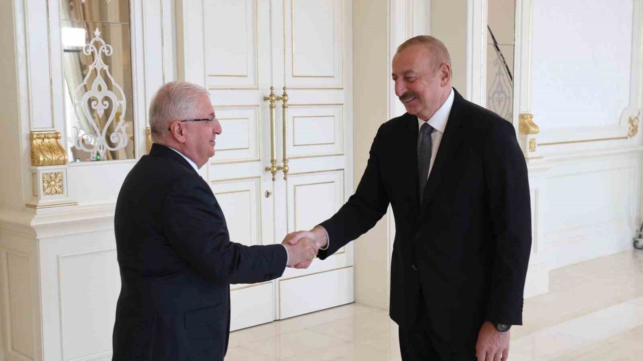 Milli Savunma Bakanı Güler, Aliyev ile görüştü