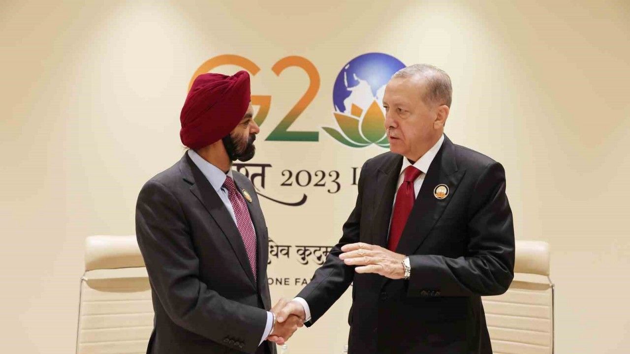 Cumhurbaşkanı Erdoğan, Dünya Bankası Başkanı Banga ile görüştü