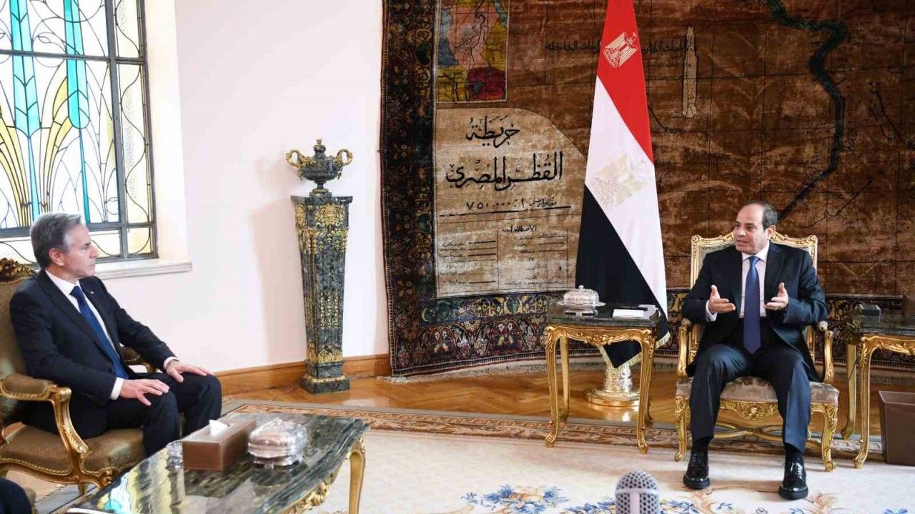 Mısır Cumhurbaşkanı es-Sisi’nin Blinken ile görüşmesinde Yahudiler ile ilgili sözleri dikkat çekti