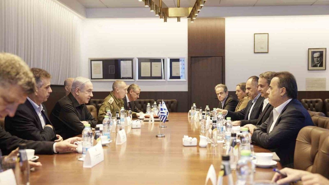 Yunanistan Başbakanı Miçotakis, Netanyahu ile görüştü