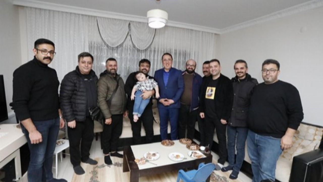 Nevşehir'de SMA hastası Yusuf Eren'e sürpriz doğum günü