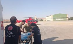 Siirt’te akrebin soktuğu çoban ambulans helikopterle hastaneye kaldırıldı