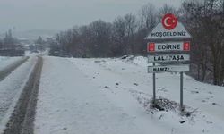 Balkanlardan giriş yapan kar, Edirne’de etkisini arttırdı
