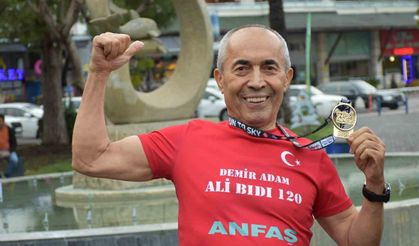 Türkiye’nin ‘Demir adamı’ 74 yaşındaki milli sporcu Ali Bıdı’ya özel ödül