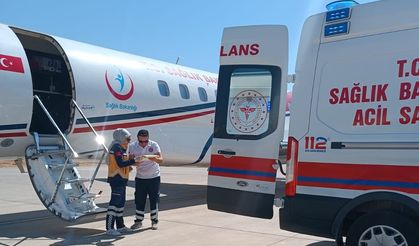 Mardin’den ambulans uçak 3 günlük Gülistan bebek için havalandı