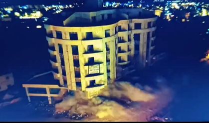 Yüzlerce kilo patlayıcı 6 katlı binayı yıkamadı