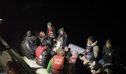 Ayvacık açıklarında 101 kaçak göçmen yakalandı
