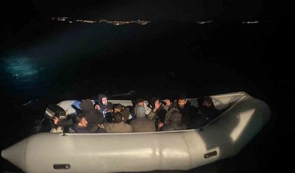 Bodrum açıklarında 38 düzensiz göçmen yakalandı