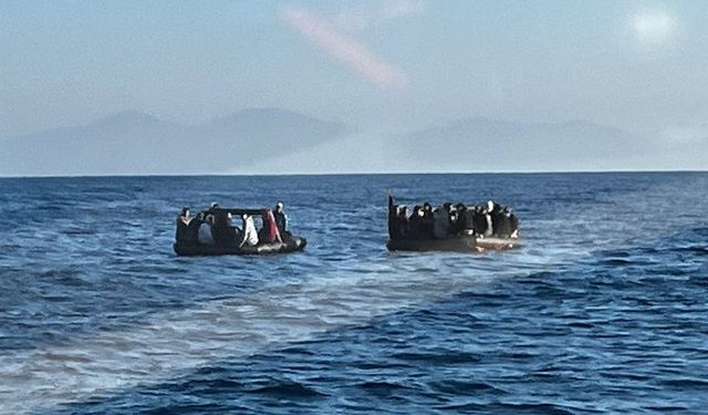 Aydın, İzmir ve Muğla'da 74 düzensiz göçmen kurtarıldı
